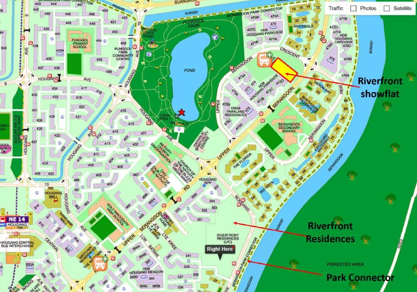 Riverfront Residences Location Map